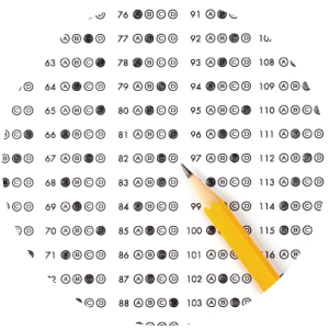 circle sheet with pencil